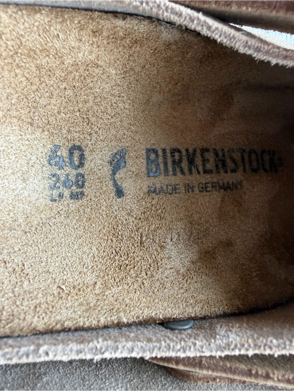 Like New!! Birkenstock Lutry Suede Boston Clogs in Gray Taupe - Picture 7 of 10